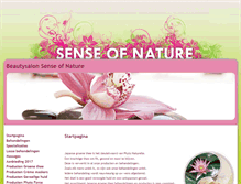 Tablet Screenshot of beautysalonsenseofnature.nl